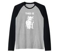 Il s'agit d'un Graphique littéral Bull Pun Manche Raglan