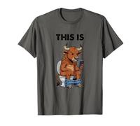 Il s'agit d'un Graphique littéral Bull Pun T-Shirt