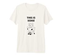 Il s'agit d'un Graphique littéral Bull Pun T-Shirt Haut de Gamme