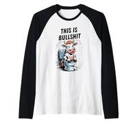 Il s'agit d'une Vache Sarcastique drôle de connerie Manche Raglan