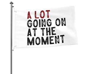 Il Se Passe Beaucoup De Choses En Ce Moment. Drapeau Drapeau Jardin Uv Fade Résistant Bannière Suspendre Pour Balcon D'Intérieur Extérieure 3X5 Ft