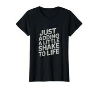 Il Suffit d'ajouter Un Peu de secousse à la Sensibilisation à la maladie de Parkinson T-Shirt Graphique avec Valeur, Femme, Noir, L