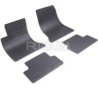 Il Tappeto Auto by Fabbri 3 RIGUM901696 Tapis de Voiture sur Mesure en Caoutchouc véritable, inodore, Noir