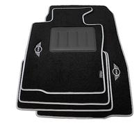 IL TAPPETO AUTO BY FABBRI 3 Tapis en moquette sur mesure compatibles avec Mini Countryman R60 2WD 4WD de 2010-2017, Mini Paceman R61 2WD 4WD de 2010-2017 Limited Edition Carbon Inox
