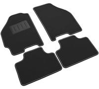 Il Tappeto Auto Le Tapis Voiture, sprint01008, Tapis Moquette Noire antidérapant, Bord Bicolore, salvatacco renforcé en Caoutchouc, Point II 188 1999 > 2010.