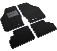 Il Tappeto Auto, Sprint03401, Tapis de Sol en Moquette Noire antidérapant, Bord Bicolore, Talonnette renforcée en Caoutchouc, pour Agila A modèles de 2000 à 2007, Wagon R + modèles de 2000 à 2008