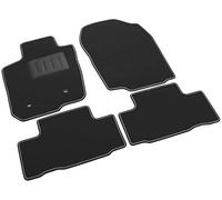 Il Tappeto Auto SPRINT04601 Tapis de Sol en Moquette Noire, antidérapants, Bord Bicolore, Talonnette renforcée en Caoutchouc, pour Toyota
