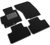 Il Tappeto Auto Tapis de Voiture SPRINT00608 antidérapants en Moquette Noire, Bords Bicolores, Talonnette renforcée en Caoutchouc, pour modèles C4 Aircross Avant 2012 et ASX Avant 2010.