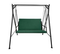 Il Tuo Artigiano Design Coussin uni pour balancelle de Jardin 2, 3 et 4 Places épaisseur 6 cm (Vert, 3 Places Plus - 155 x 55 cm)