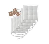 Il Tuo Artigiano Design Lot de 4 ou 6 Coussins pour Chaises de Cuisine Made in Italy - Coussins pour Chaises de Cuisine, lot de 6, 40x40 cm, épaisseur 6 cm - Rembourrage en Éponge et Acrylique Doux (6