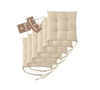 Il Tuo Artigiano Design Lot de 4 ou 6 Coussins pour Chaises de Cuisine Made in Italy - Coussins pour Chaises de Cuisine, lot de 6, 40x40 cm, épaisseur 6 cm - Rembourrage en Éponge et Acrylique Doux (6