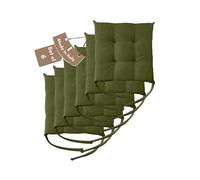 Il Tuo Artigiano Design Lot de 4 ou 6 Coussins pour Chaises de Cuisine Made in Italy - Coussins pour Chaises de Cuisine, lot de 6, 40x40 cm, épaisseur 6 cm - Rembourrage en Éponge et Acrylique Doux (6