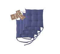 Il Tuo Artigiano Design Lot de 4 ou 6 Coussins pour Chaises de Cuisine Made in Italy - Coussins pour Chaises de Cuisine lot de 6 40x40 cm épaisseur 6 cm - Rembourrage en Éponge et Acrylique Doux (4