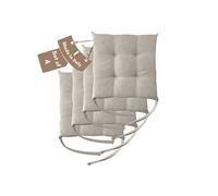 Il Tuo Artigiano Design Lot de 4 ou 6 Coussins pour Chaises de Cuisine Made in Italy - Coussins pour Chaises de Cuisine, lot de 6, 40x40 cm, épaisseur 6 cm - Rembourrage en Éponge et Acrylique Doux (4