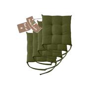 Il Tuo Artigiano Design Lot de 4 ou 6 Coussins pour Chaises de Cuisine Made in Italy - Coussins pour Chaises de Cuisine, lot de 6, 40x40 cm, épaisseur 6 cm - Rembourrage en Éponge et Acrylique Doux (4