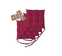 Il Tuo Artigiano Design Lot de 4 ou 6 Coussins pour Chaises de Cuisine Made in Italy - Coussins pour Chaises de Cuisine lot de 6 40x40 cm épaisseur 6 cm - Rembourrage en Éponge et Acrylique Doux (4