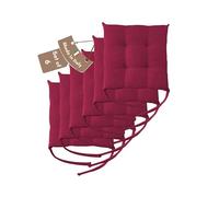 Il Tuo Artigiano Design Lot de 4 ou 6 Coussins pour Chaises de Cuisine Made in Italy - Coussins pour Chaises de Cuisine, lot de 6, 40x40 cm, épaisseur 6 cm - Rembourrage en Éponge et Acrylique Doux (6