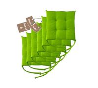 Il Tuo Artigiano Design Lot de 4 ou 6 Coussins pour Chaises de Cuisine Made in Italy - Coussins pour Chaises de Cuisine, set de 6, 40x40 cm, épaisseur 6 cm - Rembourrage en Éponge et Acrylique Doux (6