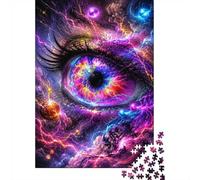 Œil Univers Éclair 1000 Pièces Mini Puzzle pour Adultes Difficile | 52x38cm Carton Décoration Salon Coupe Précise Cadeau Anniversaire Relaxation