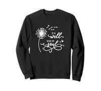 Il va Bien à Mon âme Christian Pretty Dandelion & Heart Sweatshirt