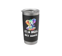 Il va bien avec mon âme, Christian, mignon petit éléphant Gobelet isotherme en acier inoxydable double paroi