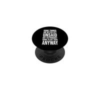 Il Vaut Mieux ne Pas dire Certaines Choses, mais... Nouveauté de Fun Saying PopSockets PopGrip Adhésif