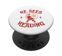 Il voit ce Que tu as lu, Un Noël drôle et livresque. PopSockets PopGrip Adhésif