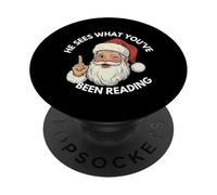 Il voit ce Que tu as lu, Un Noël drôle et livresque. PopSockets PopGrip Adhésif