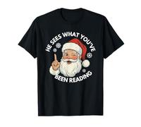 Il voit ce Que tu as lu, Un Noël drôle et livresque. T-Shirt