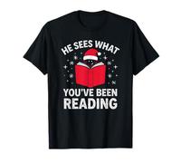 Il voit ce Que Vous Avez lu Bookish Christmas T-Shirt
