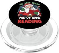 Il voit ce Que Vous Avez lu Funny Bookish Christmas PopSockets PopGrip pour MagSafe
