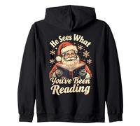 Il voit ce Que Vous Avez lu Funny Bookish Christmas Sweat à Capuche