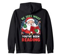 Il voit ce Que Vous Avez lu Funny Bookish Christmas Sweat à Capuche