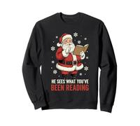 Il voit ce Que Vous Avez lu Funny Bookish Christmas Sweatshirt