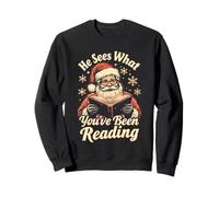 Il voit ce Que Vous Avez lu Funny Bookish Christmas Sweatshirt