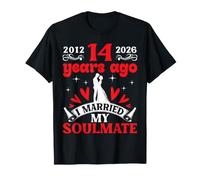 Il y a 14 Ans, J'Ai épousé Mon âme sœur (14e Anniversaire de Mariage) T-Shirt