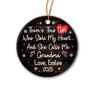 Il Y A Cette Fille Qui A Volé Mon Cœur Ornement Suspendu Créatif Décoration De Noël A Suspendre Drôle Pendentif De Noël pour Salon Jardin Fête