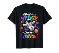 Il y a de l'espace Ici pour Tout Le Monde Enseignant d'inclusion d'astronaute T-Shirt Graphique avec Valeur
