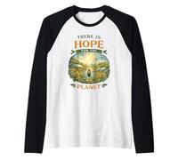 Il y a de l'espoir pour la planète Solarpunk Earth Day Green Life Manche Raglan