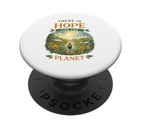 Il y a de l'espoir pour la planète Solarpunk Earth Day Green Life PopSockets PopGrip Adhésif