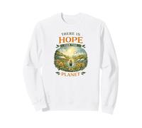 Il y a de l'espoir pour la planète Solarpunk Earth Day Green Life Sweatshirt