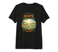 Il y a de l'espoir pour la planète Solarpunk Earth Day Green Life T-Shirt Haut de Gamme