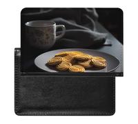 Il y a des biscuits sur la plaque de protection pour passeport, tickets, cartes de crédit, style, taille unique, Style :, Taille unique