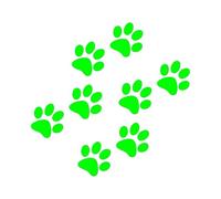 Il y a des Empreintes de Pas de Monstres, des Traces laissées par des Chatons Autocollants for Voiture Autocollants for Moto(Green,30X28.9CM)