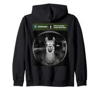 Il y a du Mouvement à Votre Porte d'entrée Lama Sweat à Capuche