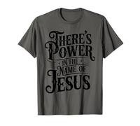 Il y a du Pouvoir dans Le nom de Jésus - Vintage Christian Faith T-Shirt