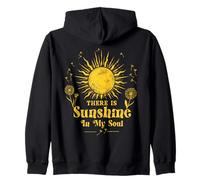 Il y a du Soleil dans Mon âme, Soleil bohème Vintage et pissenlits Sweat à Capuche