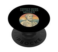 Il y a Plus dans la Vie Que l'argent - Philosopher Ancient PopSockets PopGrip Adhésif