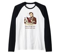 Il y a Quatre Cents et Sept gorgées de vin Abe Lincoln Manche Raglan