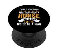 Il y a Quelque Chose à Propos de l'extérieur d'un Cheval Qui est Bon PopSockets PopGrip Adhésif